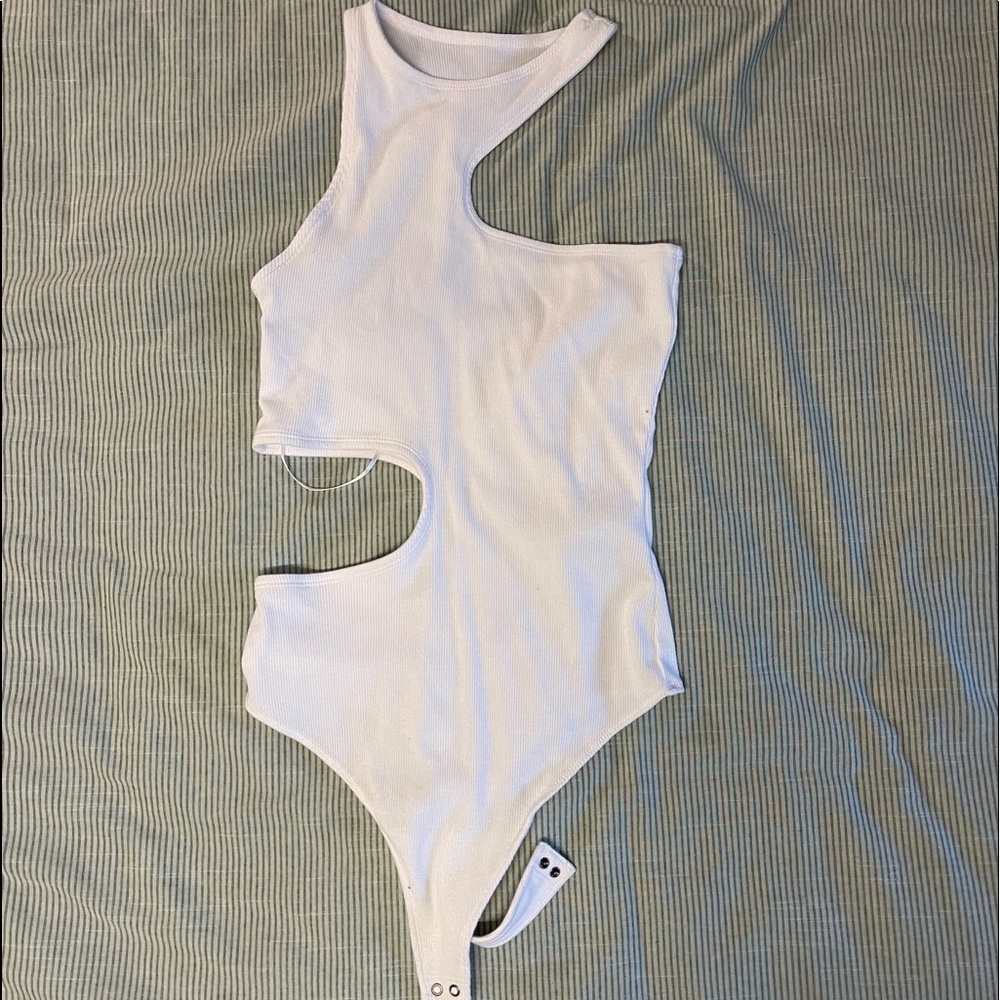 Abercrombie asymmetrical cutout bodysuit!